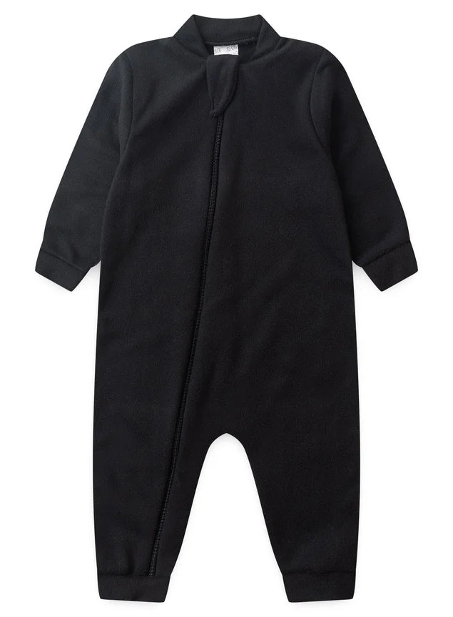Macacão Preto - Soft Liso - Bebê - Unissex