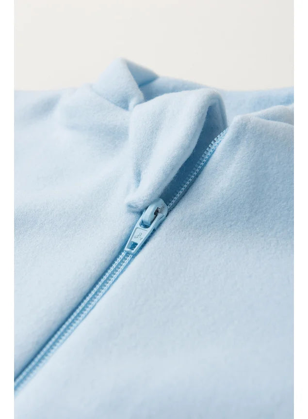 Macacão Azul Bebê - Soft Liso - Bebê Menino