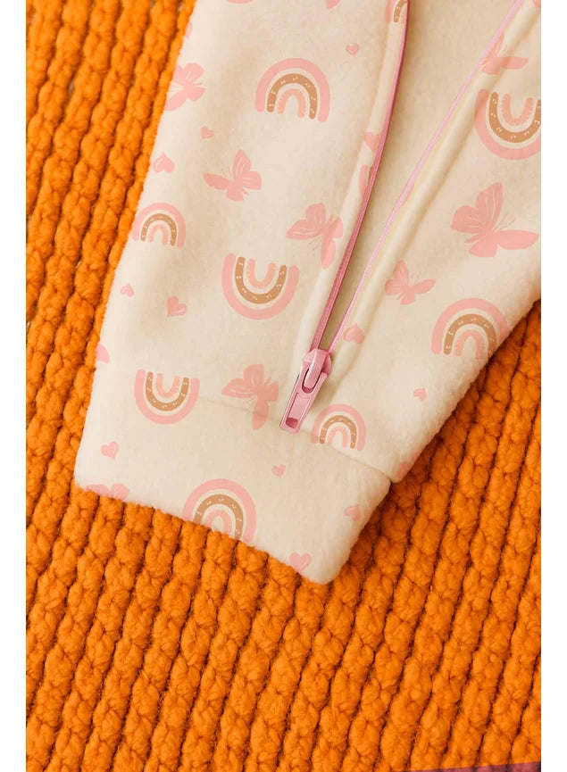 Macacão Borboletas Rosa - Soft Capuz - Bebê - Menina