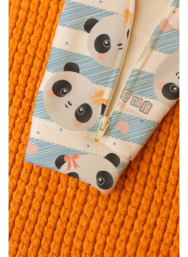 Macacão Laço Panda - Soft Capuz - Bebê - Menina